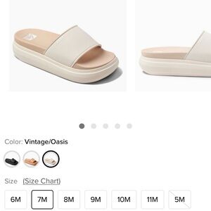 Reef Women's Tan Slide Sandals